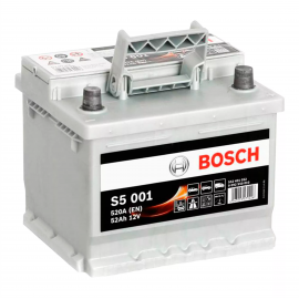 Аккумулятор 6СТ-52A Bosch (S50010), 12V, 52Ah (-/+) Бош евро, 12В, 52Ач, EN470А